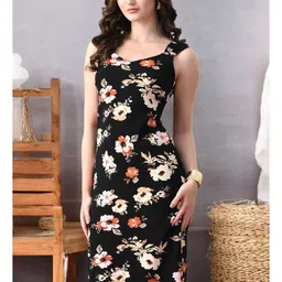 ZEUGEN Floral Print Bodycon Dress-picture-20