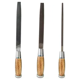 AMB 10 inch (254 mm) Flat Half Round File Tool With Wooden Handle, AZWFHR10_1 (Set of 3)-24