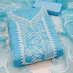 Maroosh Embroidered Organza Unstitched Dress Material-image-25