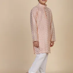 Pro-Ethic STYLE DEVELOPER Boys Embroidered Regular Kurta with Pyjamas image 4