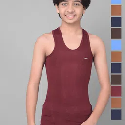 Dollar Bigboss Pack Of 12 Boys Cotton Innerwear Vests-38