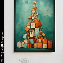 SOWPEACE Green & Orange 1 Piece Canvas Religious Wall Photographs-image-92