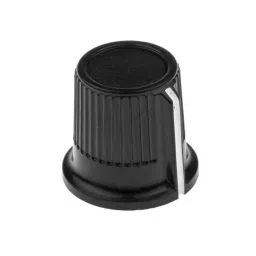 RS PRO 16.2 mm Black Potentiometer Knob for 6 mm Shaft Splined, 2596913-picture-20