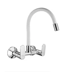 Aquieen Sink Mixer Tap Brass Chrome Finish White, AQN 738-picture-13