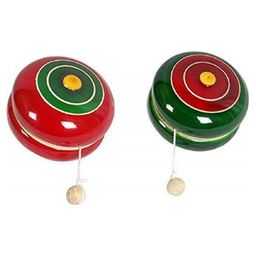 Funwood Games Wooden Spinning Yo-Yo for Kids and Collectors Set of 2 Toys Assorted Color-13