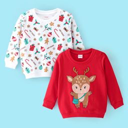 BABYHUG GIRLS PACK OF 2 FULL SLEEVES SWEATSHIRT WITH GRAPHICS-image-59