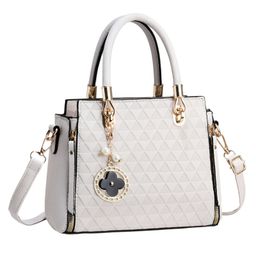 SYGA Women's Large Capacity Handbag Fashionable One-Shoulder & Crossbody Bag with Elegant Charm Pendant(Beige)-picture-38