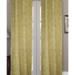 RRC Premium Polyester Blackout Curtains For Door 100% Light Blocking Yellow-image-2