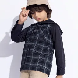 taffykids Boys Comfort Opaque Checked Casual Shirt-image-81