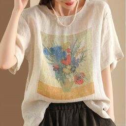 DressBerry Women Floral Printed Regular T-shirt-picture-33