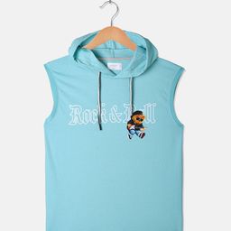 Octave Boys Typography Printed Hooded Cotton T-shirt-image-97
