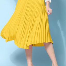 NE STYLE A-Line Midi Skirt-image-18