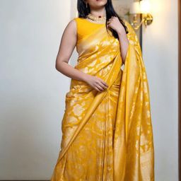 Visit Wear Woven Design Zari Pure Silk Banarasi Saree-image-97
