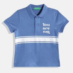 United Colors of Benetton Boys Striped Polo Collar T-shirt-image-64