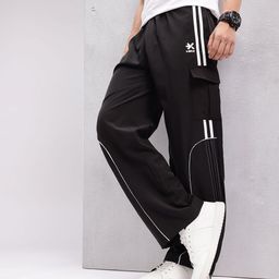 HRX by Hrithik Roshan Men Front Seam Lifestyle Cargo Style Track Pants-image-45