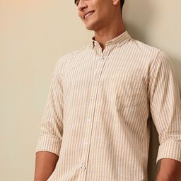 Mast & Harbour Striped Regular Fit Shirt-image-79
