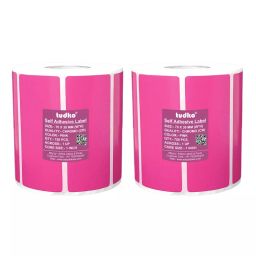Tudko 70x30 mm 80 GSM 1 UP Self Adhesive Paper Label Pink (Pack of 2 Pcs)-image-100
