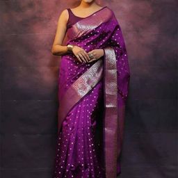 Lookmark Woven Design Zari Kanjivaram Saree-image-16