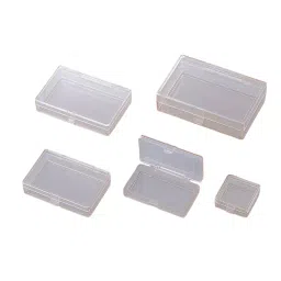 AS ONE Hinged Lid Plastic Case Anti Static, 1-9407-22-42