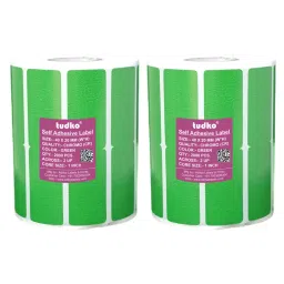 Tudko 40x20 mm 80 GSM 2 UP Self Adhesive Paper Label Green (Pack of 2 Pcs)-image-18