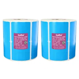 Tudko 38x38 mm 80 GSM 2 UP Self Adhesive Paper Label Blue (Pack of 2 Pcs)-image-36