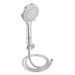 Cliquin 24L x 10W cm Round Shape ABS Plastic Silver Color Wall Mount Hand Shower, KSHS2305-13
