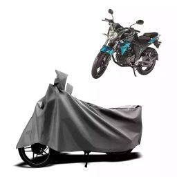 Auto Pearl Two Wheeler Cover with Bag for Yamaha FZ S FI V 2.0 BS6, Silver-image-99