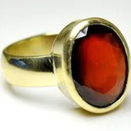 GenZcomplex Gold-Plated Brass Garnet Finger Ring-63