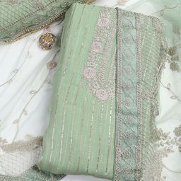 Meena Bazaar Embroidered Unstitched Dress Material-image-70