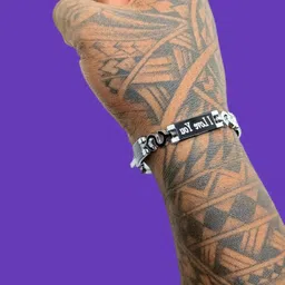 Dynamic Retail Global Men Stainless Steel Silver-Plated Link Bracelet-picture-18