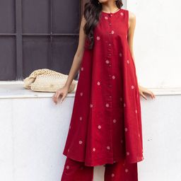 GoSriKi Women Geometric Printed Anarkali Kurta with Palazzo-picture-15