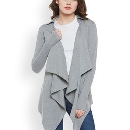 Hypernation Women Grey Shrug-49