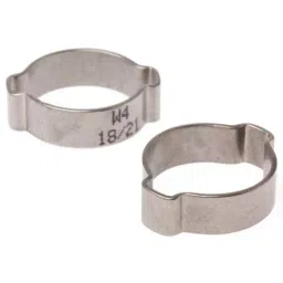 RS PRO Stainless Steel O Clip 8 mm Band Width 18-21 mm ID, 7263618 (Bag of 5 pcs)-0