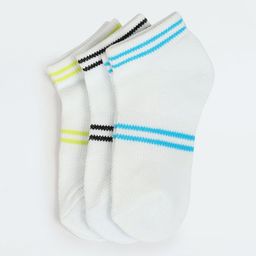 max Boys Pack Of 3 Striped Ankle Length Socks-13