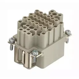 Harting Heavy Duty Connector Inserts / Modules HEAVY DUTY INSERT, RCPT, 6B, 55+PE POS, 09160552101-44