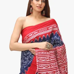 JALTHER Pure Cotton Block Print Saree image 3