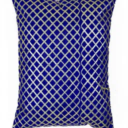 MERA HAAT Blue Checked Square Cushion Covers-image-94