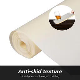 Kuber Industries Cream-Coloured Set of 1 Regular Shelf Liner Organisers image 5