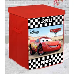 disney by kuber Fun Homes Disney Cars Non Woven Fabric Foldable Storage Box with Lid -Black Red-picture-36