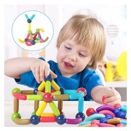 Sanjary Mangnetic Sticks  Blocks 42 Pcs - Multicolors-10
