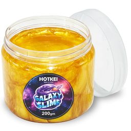 HOTKEI (200 g) Gold Galaxy Slime for Kids DIY Fruit Scented Metallic Magic Toy Slimy Slime Gel Jelly Putty Art Toys Birthday Gift Box for Boys Girls 3 Years+-24