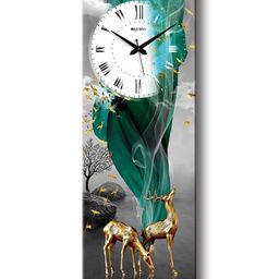 Olive tree Wooden Designer Wall Clock for Home Wooden Wall Clock for Living Room Designer Wooden Stylish Clocks for Wall Décor - Blue-24