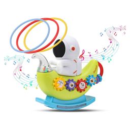 PLUSPOINT Astronaut Toys for Kids Musical Wobbler Toy - Multicolor Swaying Melody and Interactive Toy for Kids with Music and LED Lights Playful & Fun Birthday Gift for Children-17
