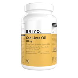 BRIYO Cod Liver Oil- Omega Fatty Acids with Vitamin A & D Capsules-90 Capsules-2