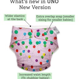 SuperBottoms  Starter Cloth Diaper Pack with 1 Free Size Diapers Reusable Diaper Liners 1 Insert and 1 Booster Pad - Color & Print may vary image 2