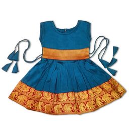 Calendar Art Girls Satin Fit & Flare Dress-image-79