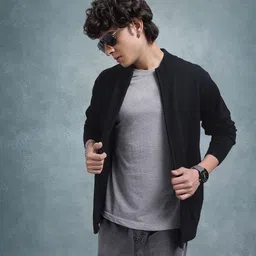 The Roadster Lifestyle Co. Men Front-Open Sweater-picture-22