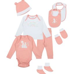 My Milestones Girl Pack Of 8 Baby Apparel Gift Set-image-2