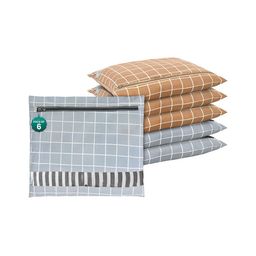 Aura Grey Set of 6 Regular Drawer Organiser Organisers-49