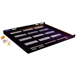 HAMMOND Rack Shelves VENTED FIXED SHELF, 1.31IN, STEEL, RZVS1921BK1-14